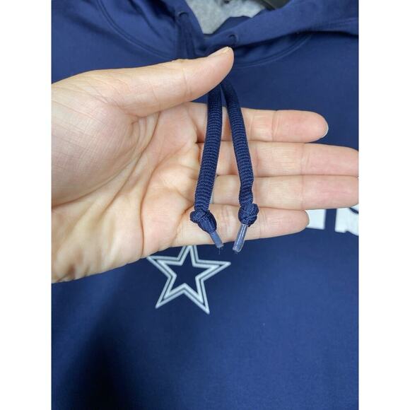 Nike Hoodie Mens Small Navy Cowboys Dallas Therma Fit Vintage - Picture 7 of 16